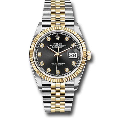 rolex datejust schwarzes zifferblatt|Rolex Datejust 36 mm.